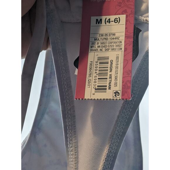 Xhilaration‎ Bikini Top Blue Tie Dye Bralette Juniors M Swimsuit Removable Cups - Picture 3 of 6